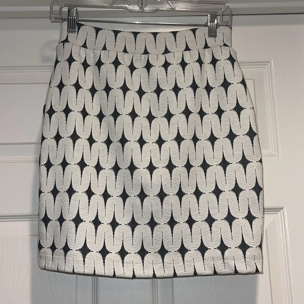 Renee C. Black and White Pencil Skirt - Picture 2 of 5
